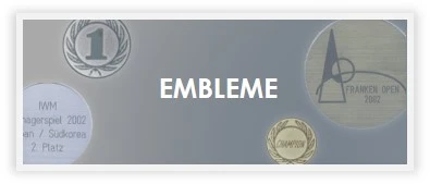 Embleme für Pokale und Medaillen kaufen bei Pokale Meier