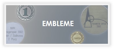Embleme für Pokale und Medaillen kaufen bei Pokale Meier